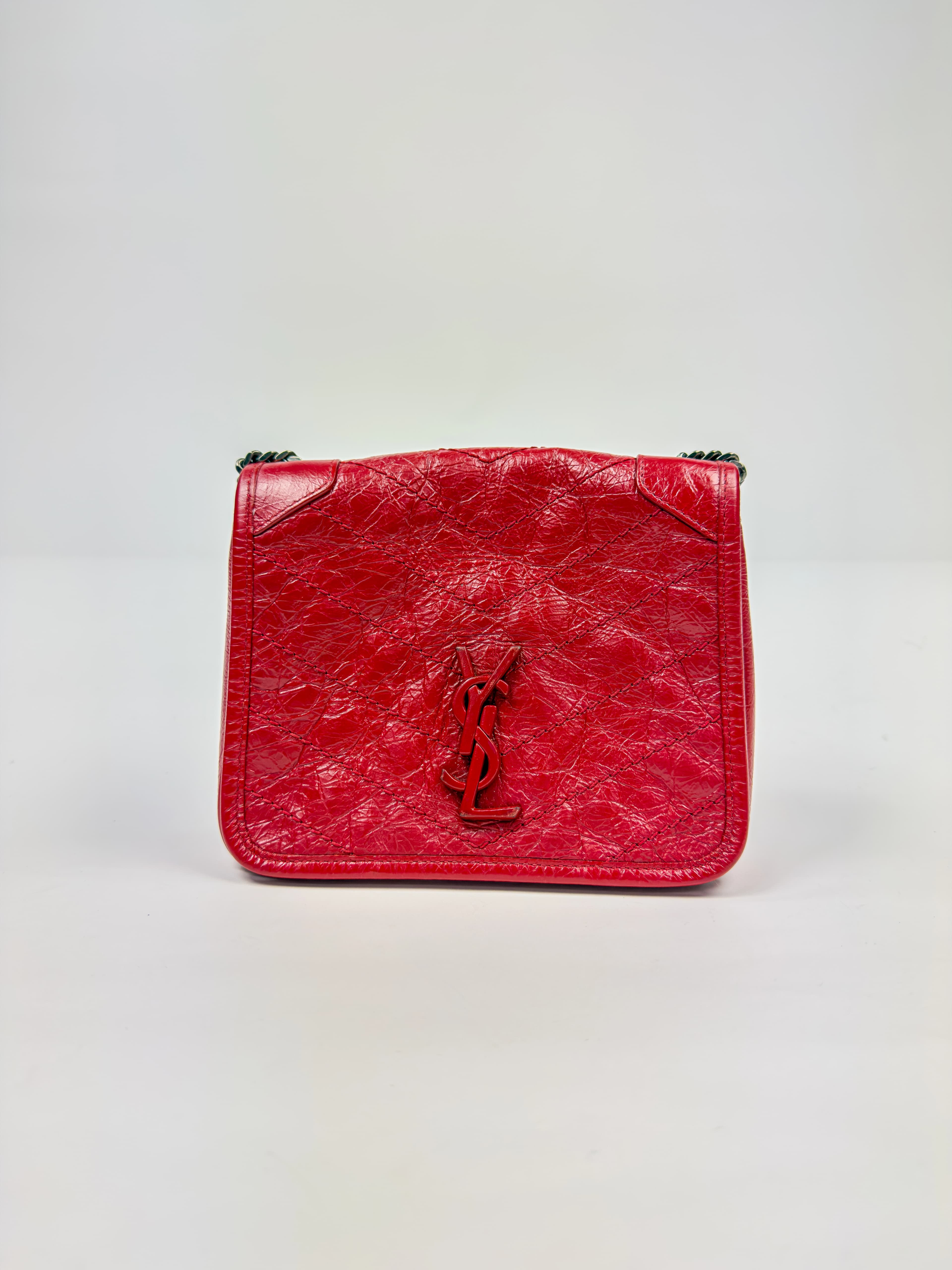 생로랑 니키 크링클 빈티지 체인 숄더백 583103