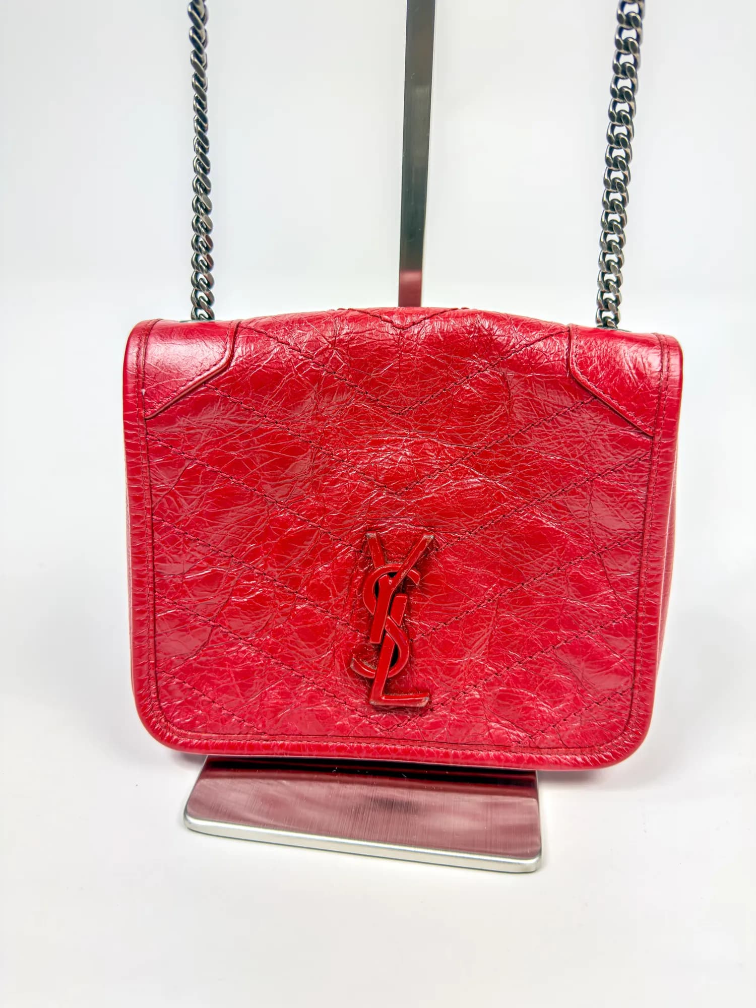 생로랑 니키 크링클 빈티지 체인 숄더백 583103 view 2