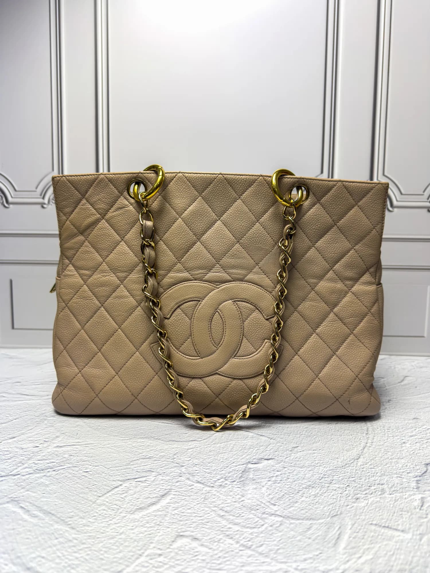 샤넬 캐비어 정방백 라지