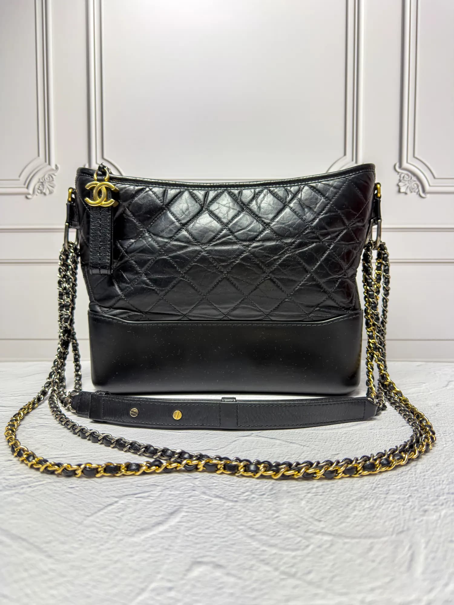 샤넬 가브리엘 호보백 라지 블랙